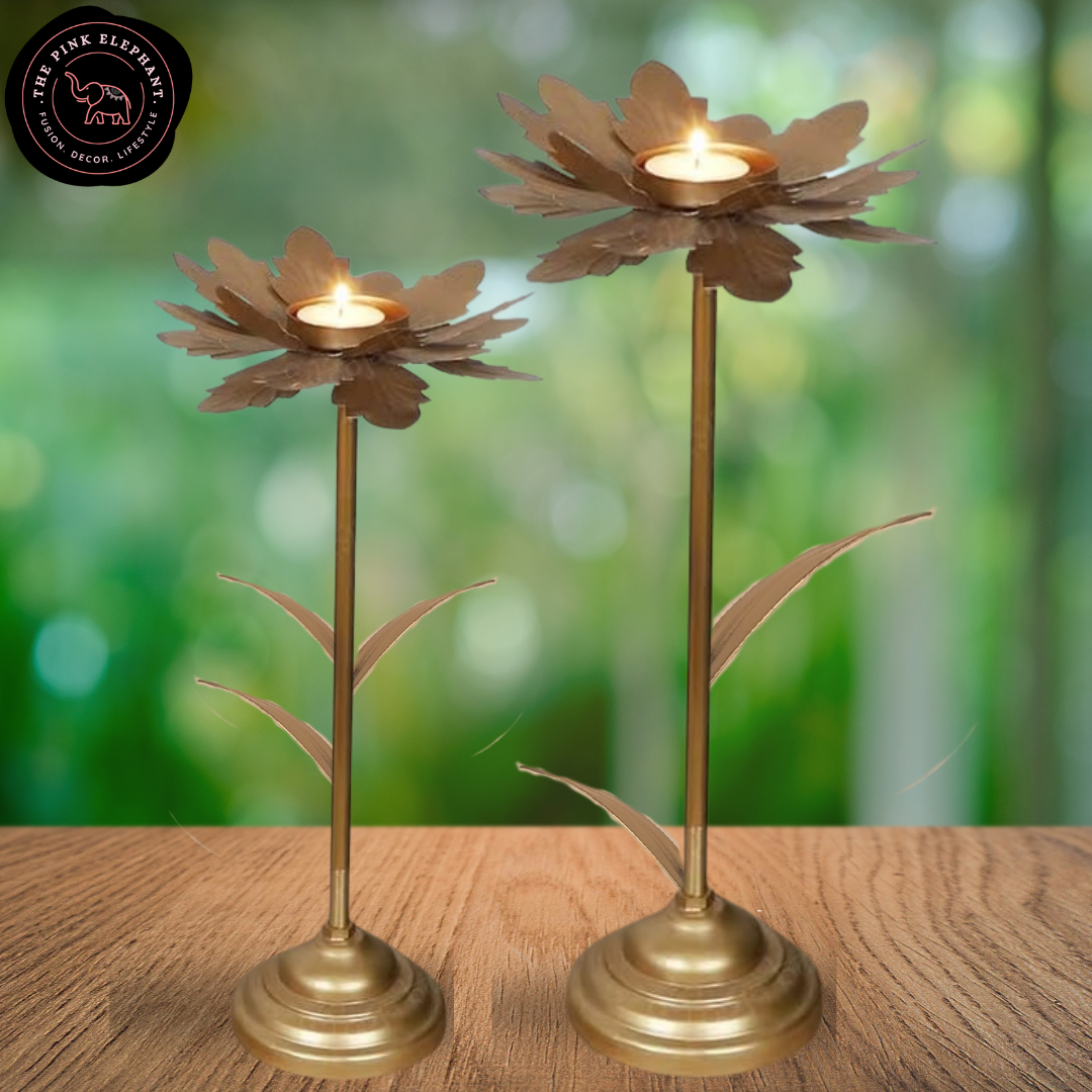 Stem Flower Tealight Stand