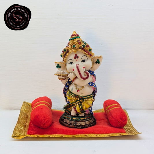 Cushion Puja Aasan & Bolster Set – 7.5"
