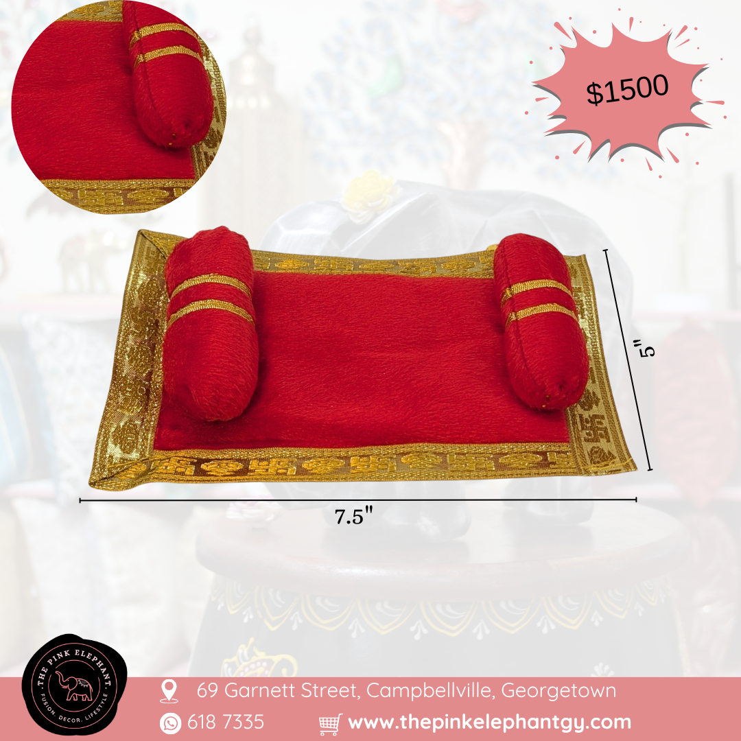 Cushion Puja Aasan & Bolster Set – 7.5"