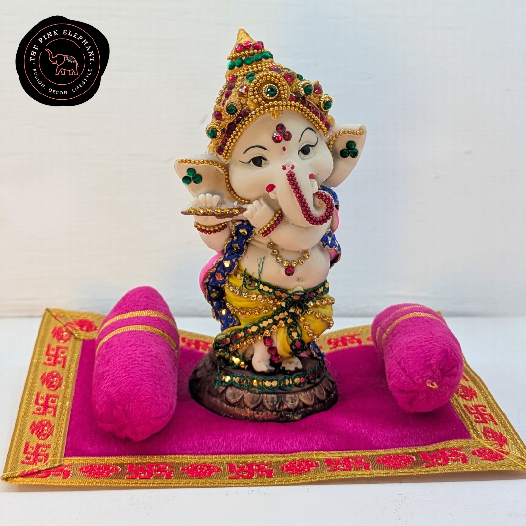 Cushion Puja Aasan & Bolster Set – 7.5"