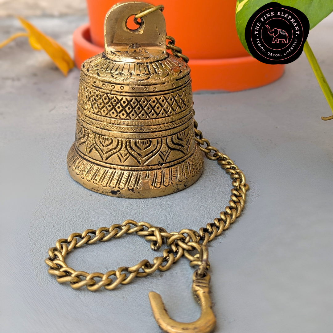 Antique Design Hanging Brass Temple Bell