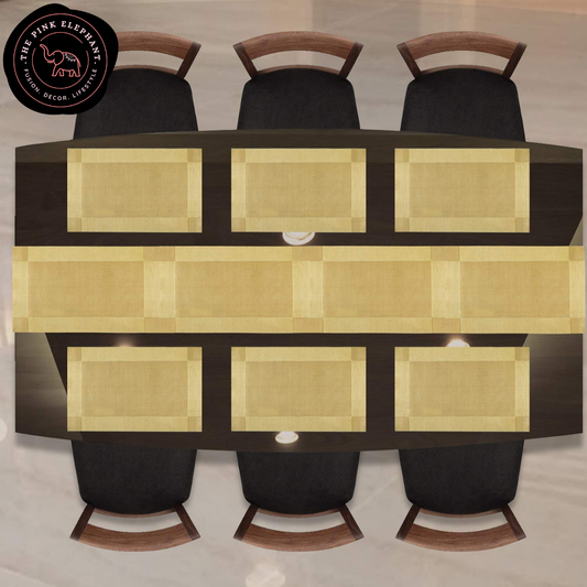 Gold Vinyl Table Runner