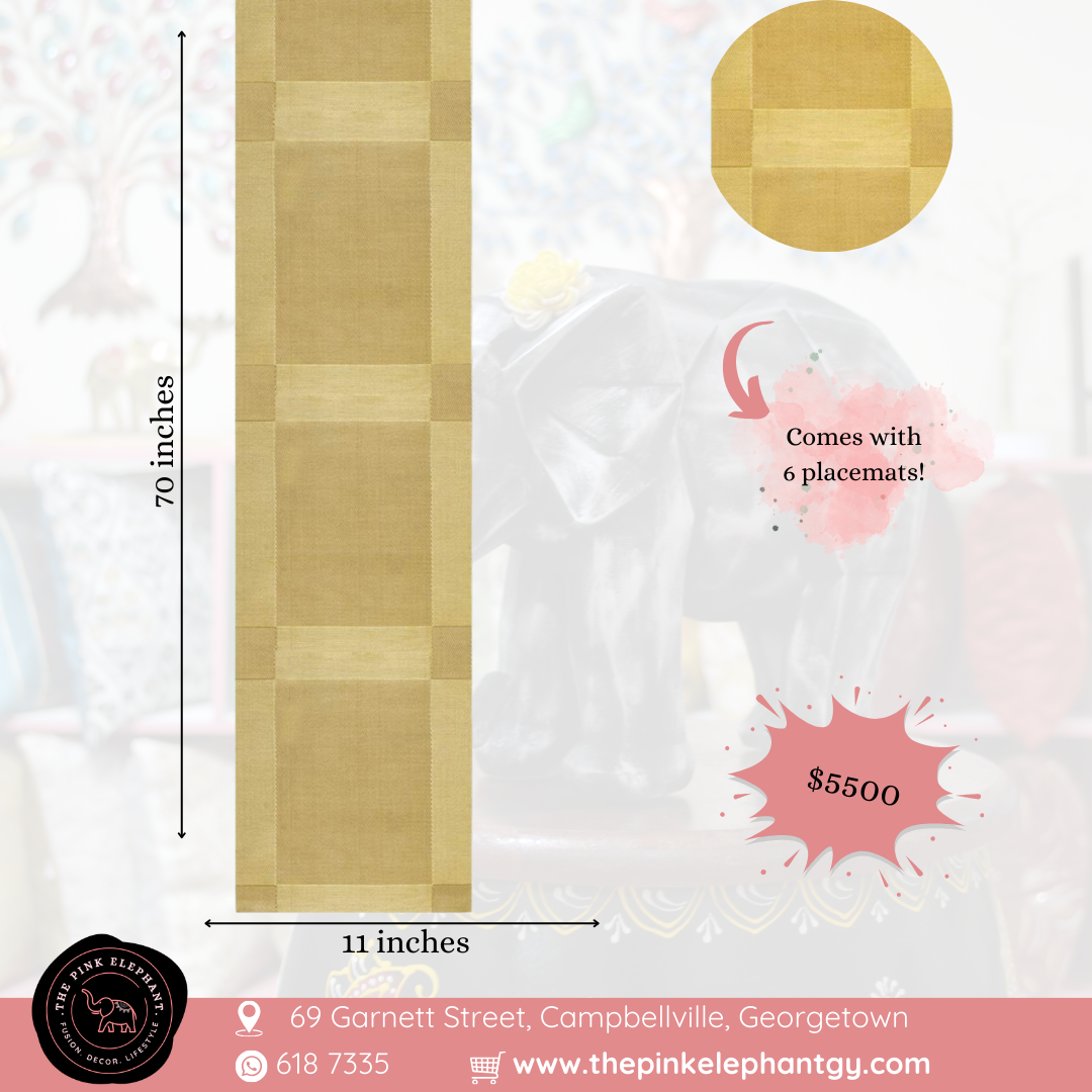 Gold Vinyl Table Runner