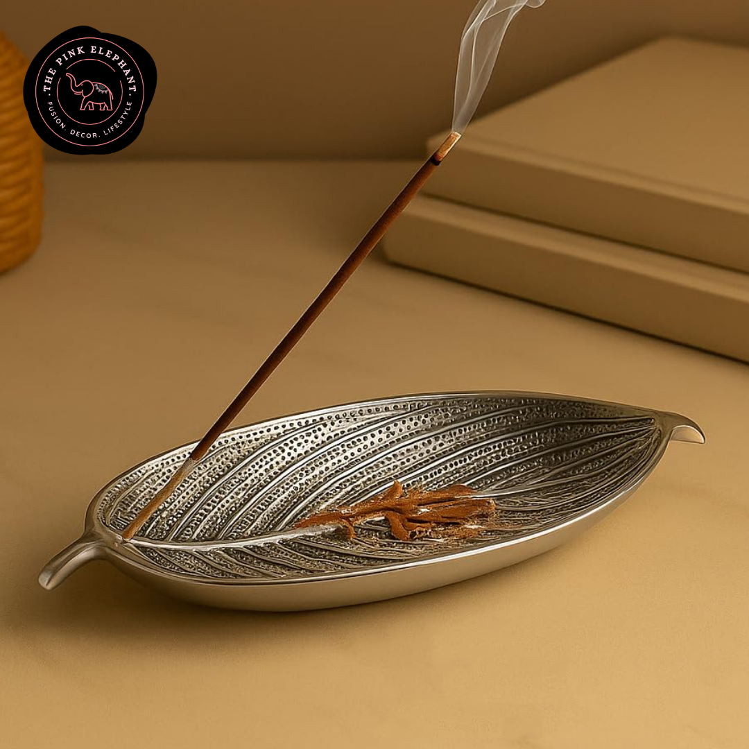 Leaf Incence Holder - Silver