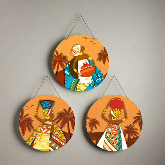 Heritage Hangings - Set of 3 Wall Art Hangings