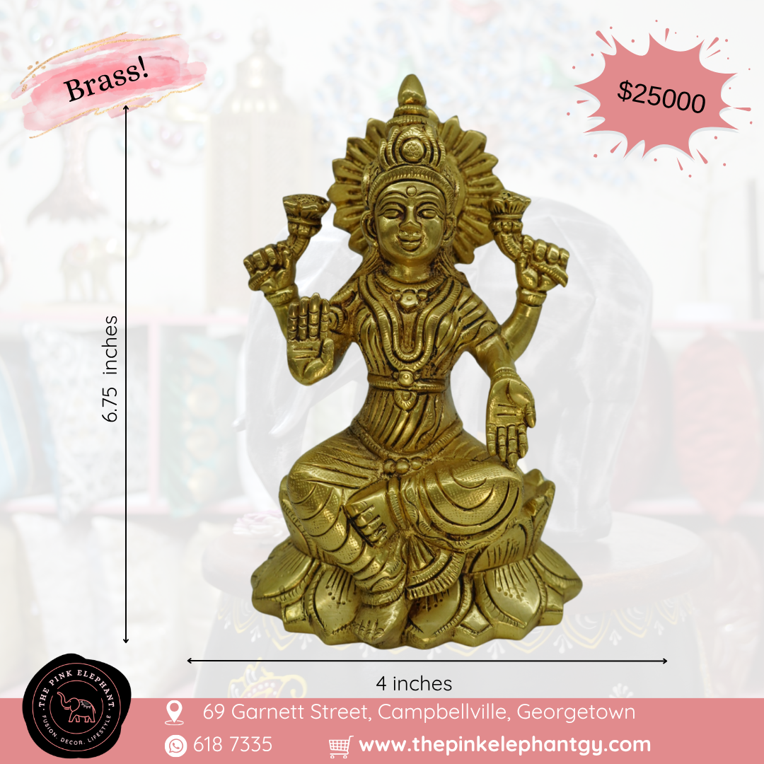 Brass Laxmi Ganesh Statue Pair/Single Gold Finish