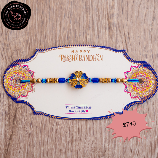 Lucky Blue Clover Rakhi 789