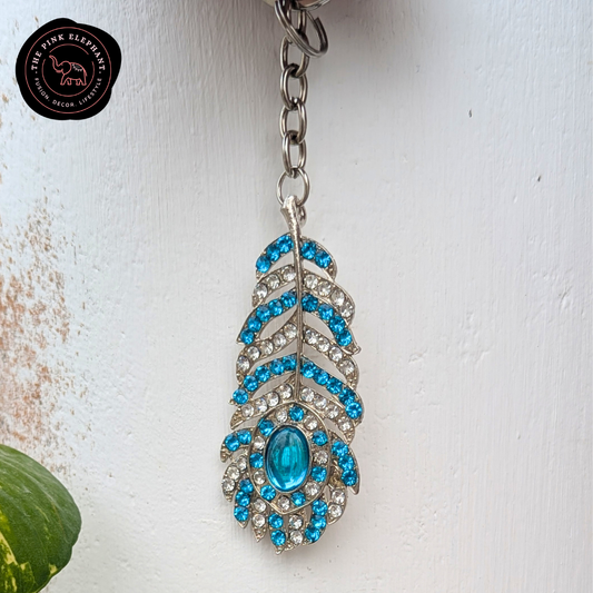 Crystal Peacock Keychain