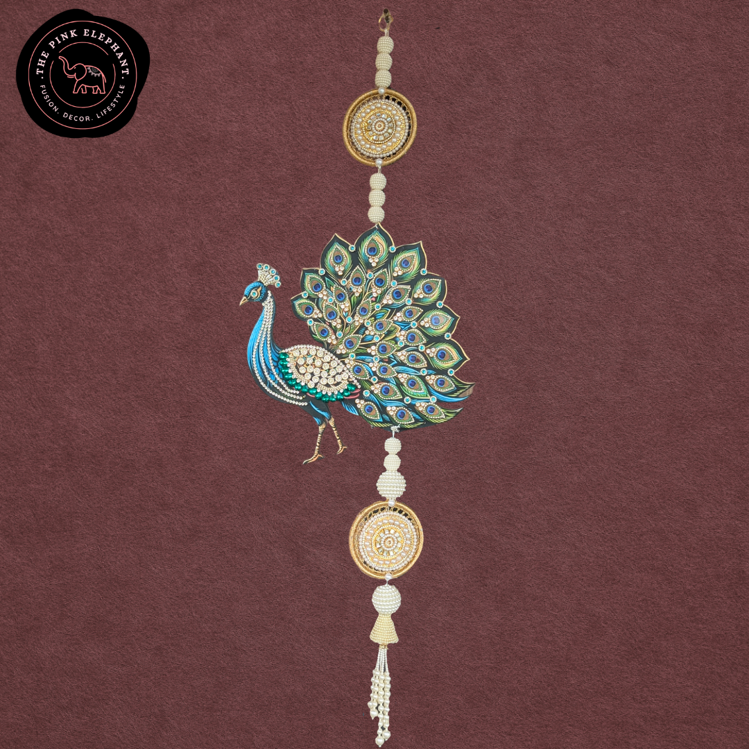Bejeweled Peacock Hanging