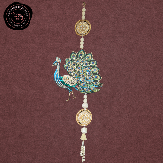 Bejeweled Peacock Hanging
