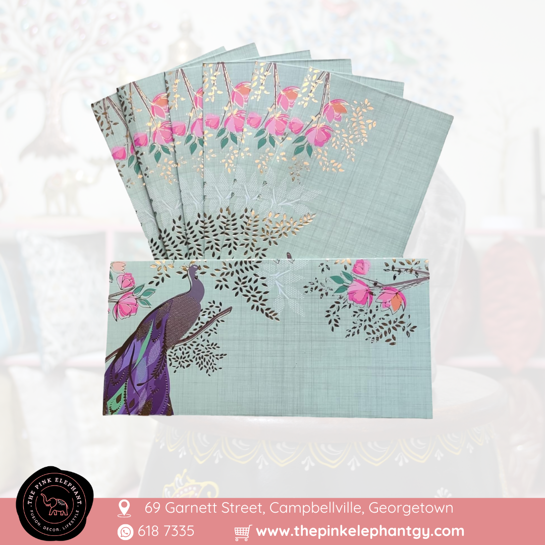 Decorative Money Envelopes- Blue Peacock