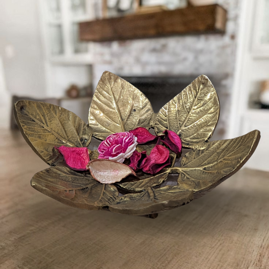 Brass Leaf Tray