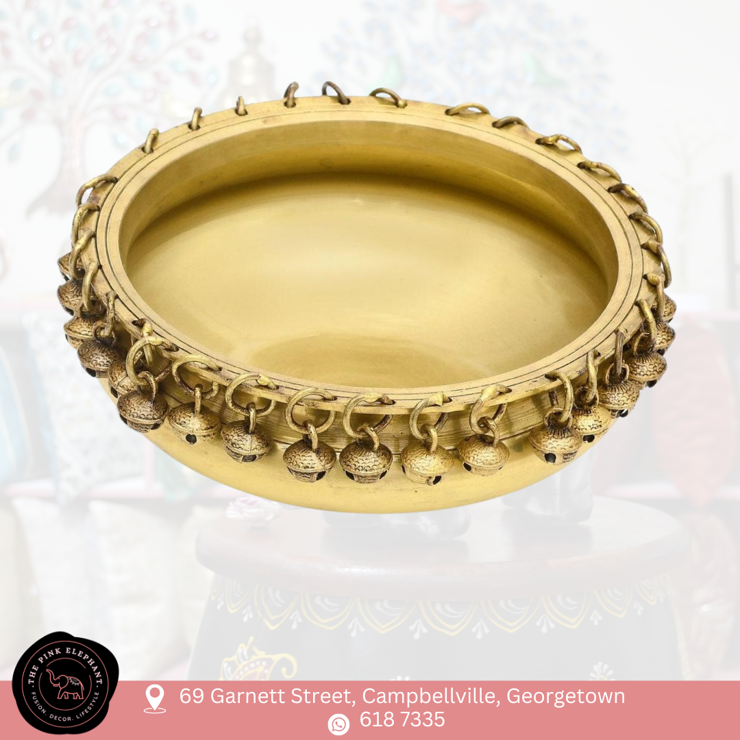 Brass Urli Bowl with Bells