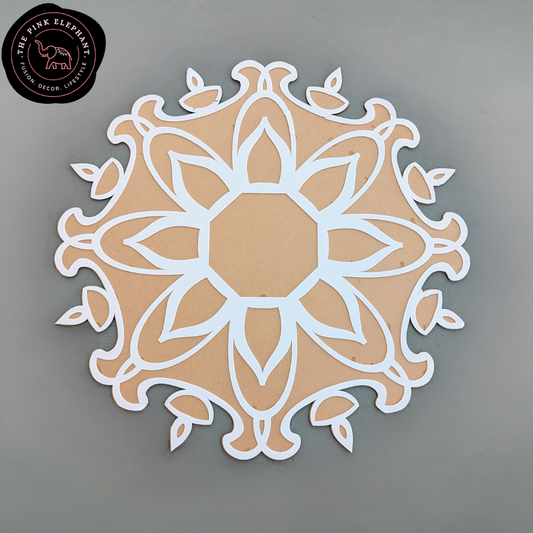 MDF Rangoli Stencil - Diya 24 inch