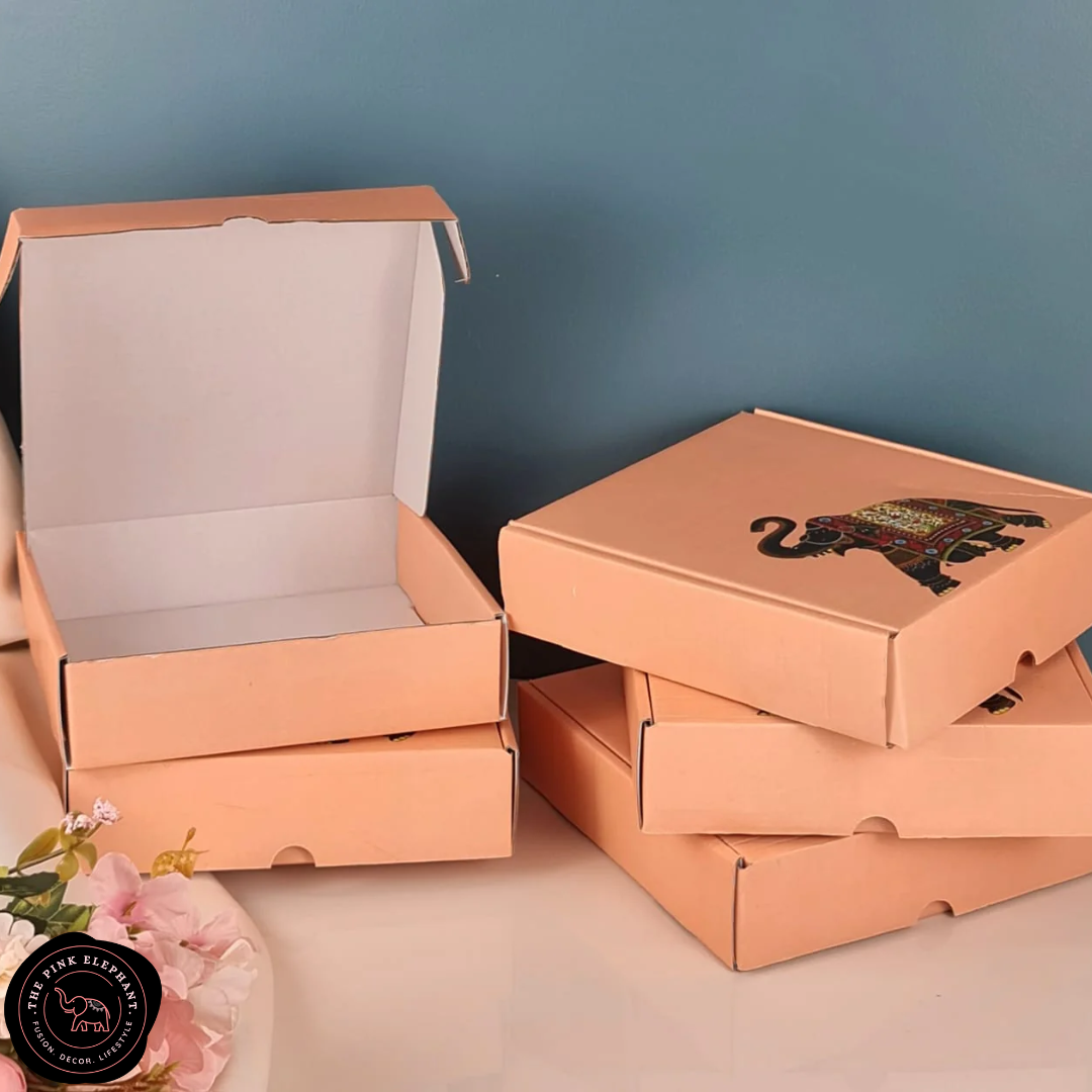 Elephant Flat Pack Gift Boxes