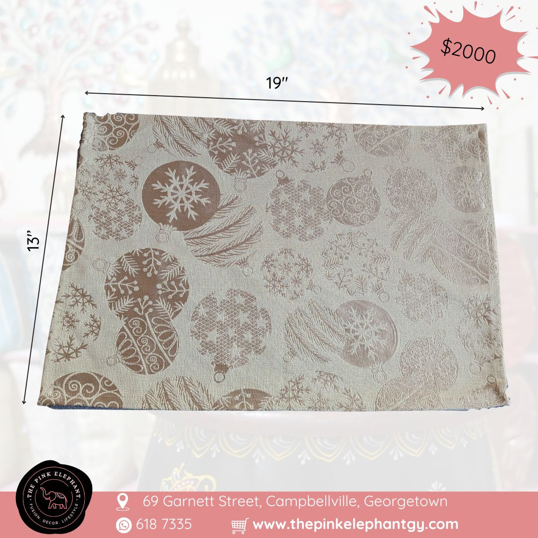 Gold Ornament Placemats
