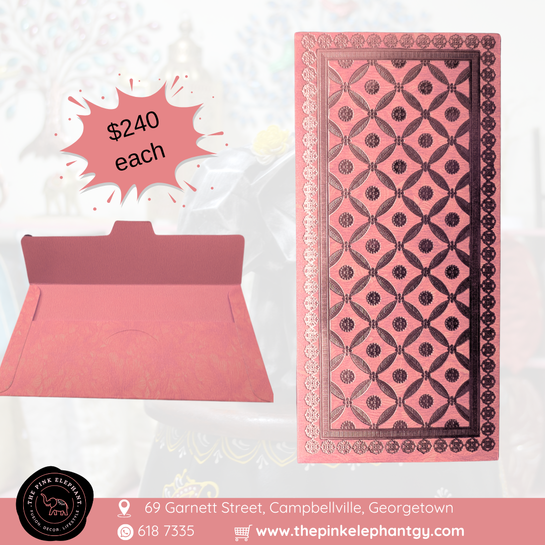 Decorative Money Envelopes- Gold Embossed Geometric