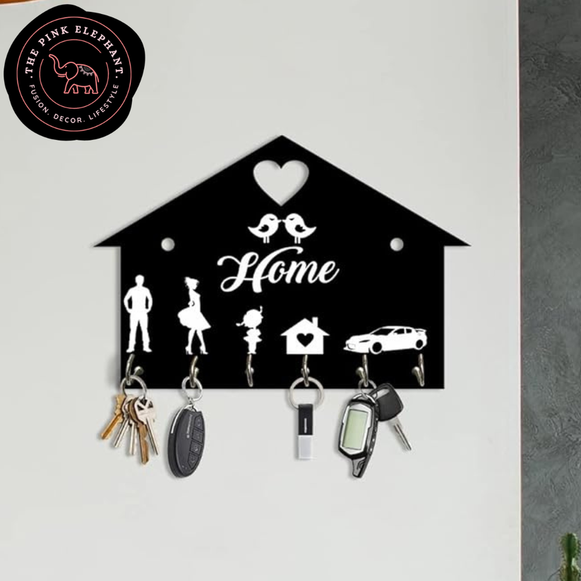 Home MDF Key Holder – The Pink Elephant
