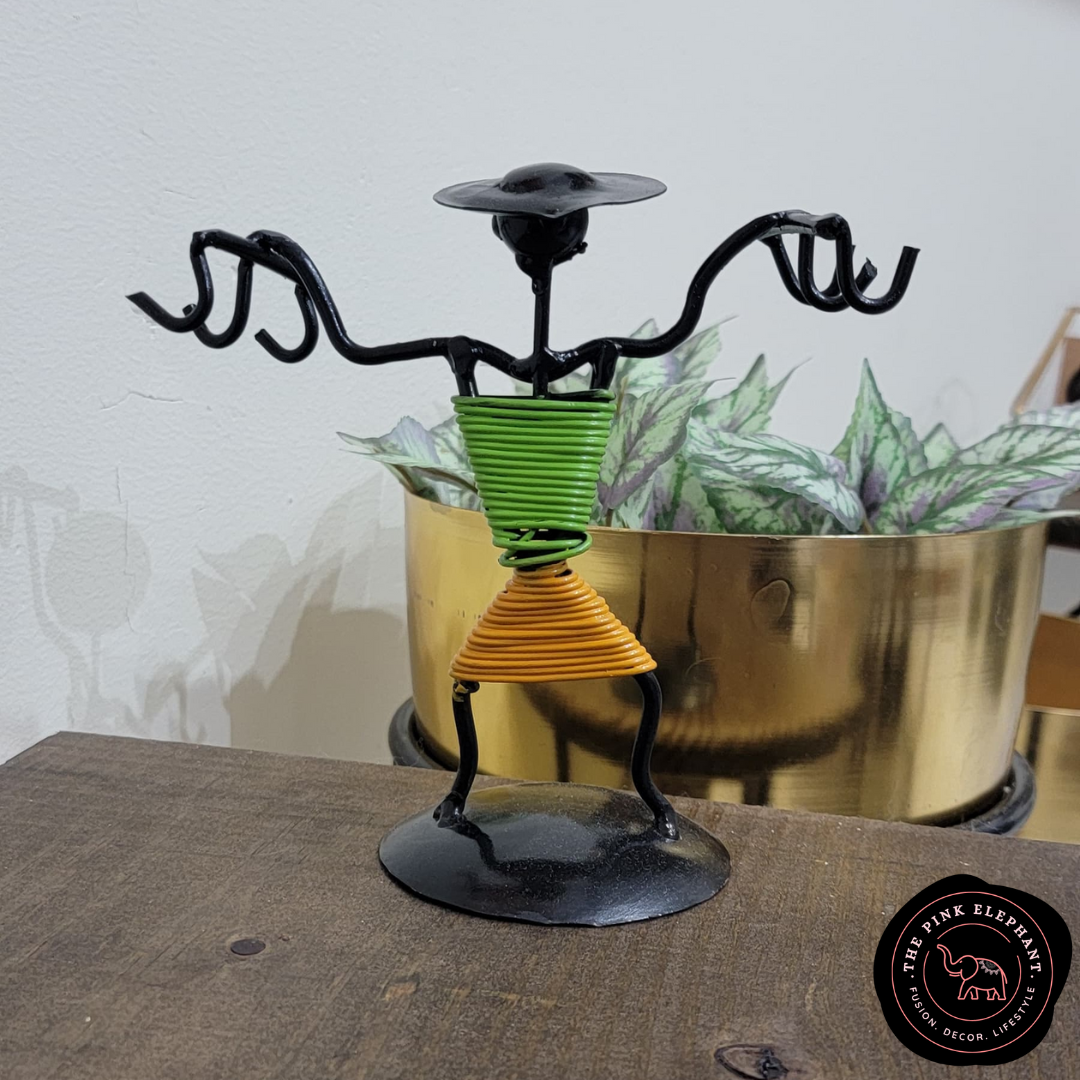 Green & Yellow Jewel Stand