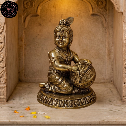 Brass Laddu Gopal Statue