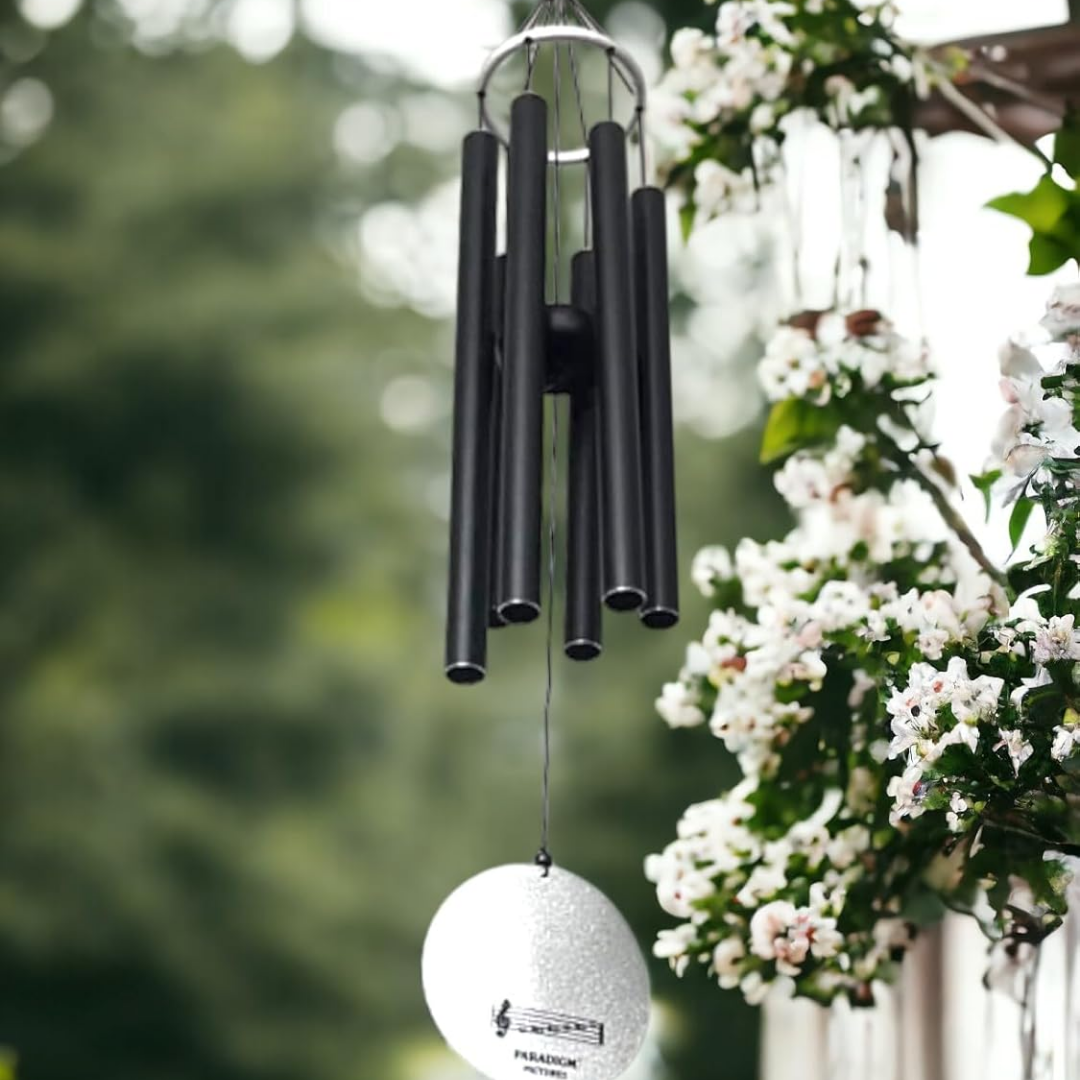 Large Black Flute Windchime