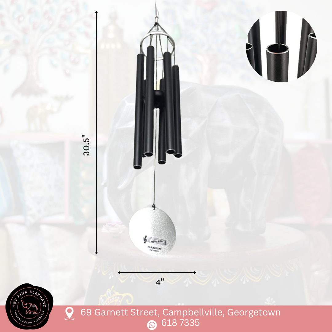Large Black Flute Windchime