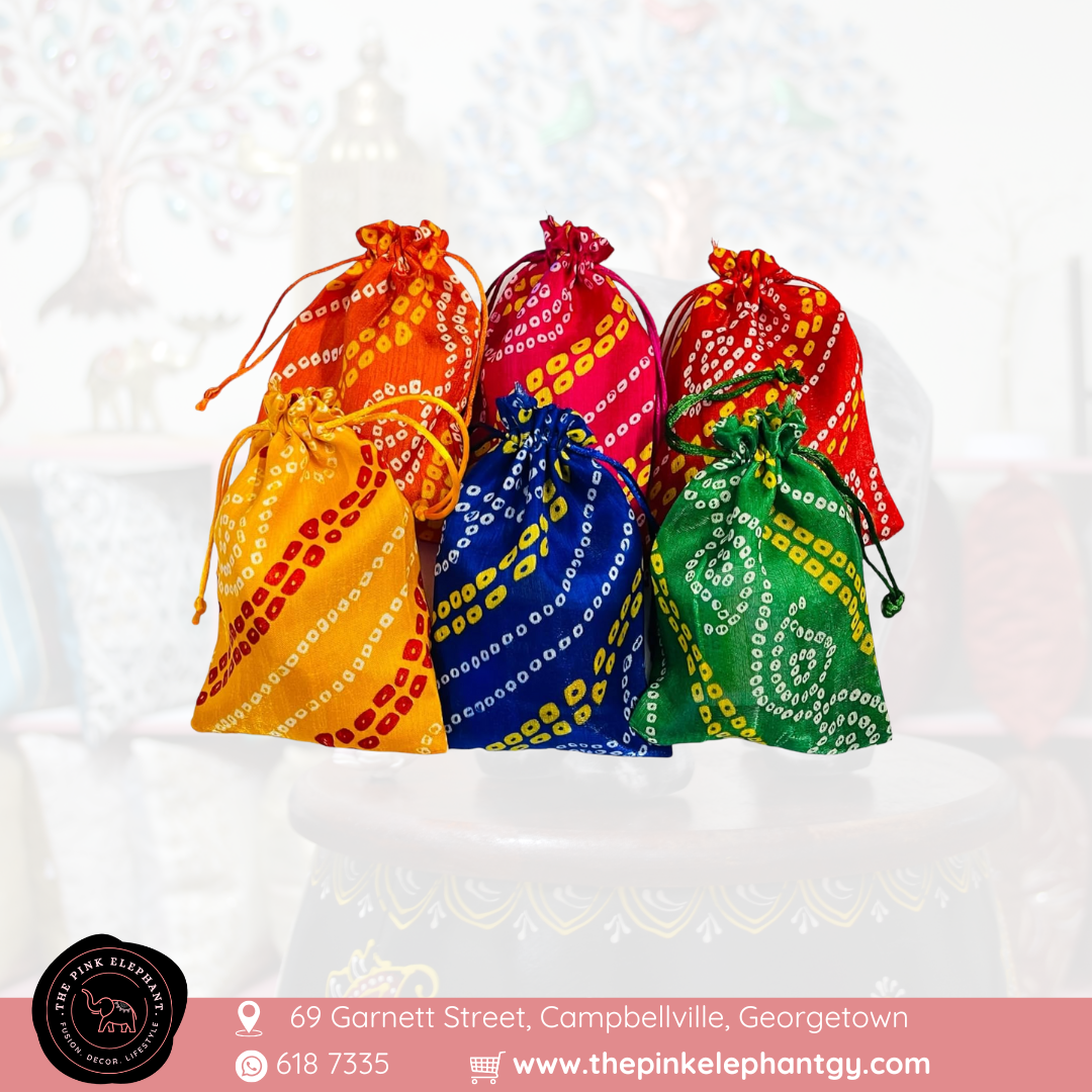 Multicolored Silk Gift/Sweet Bags