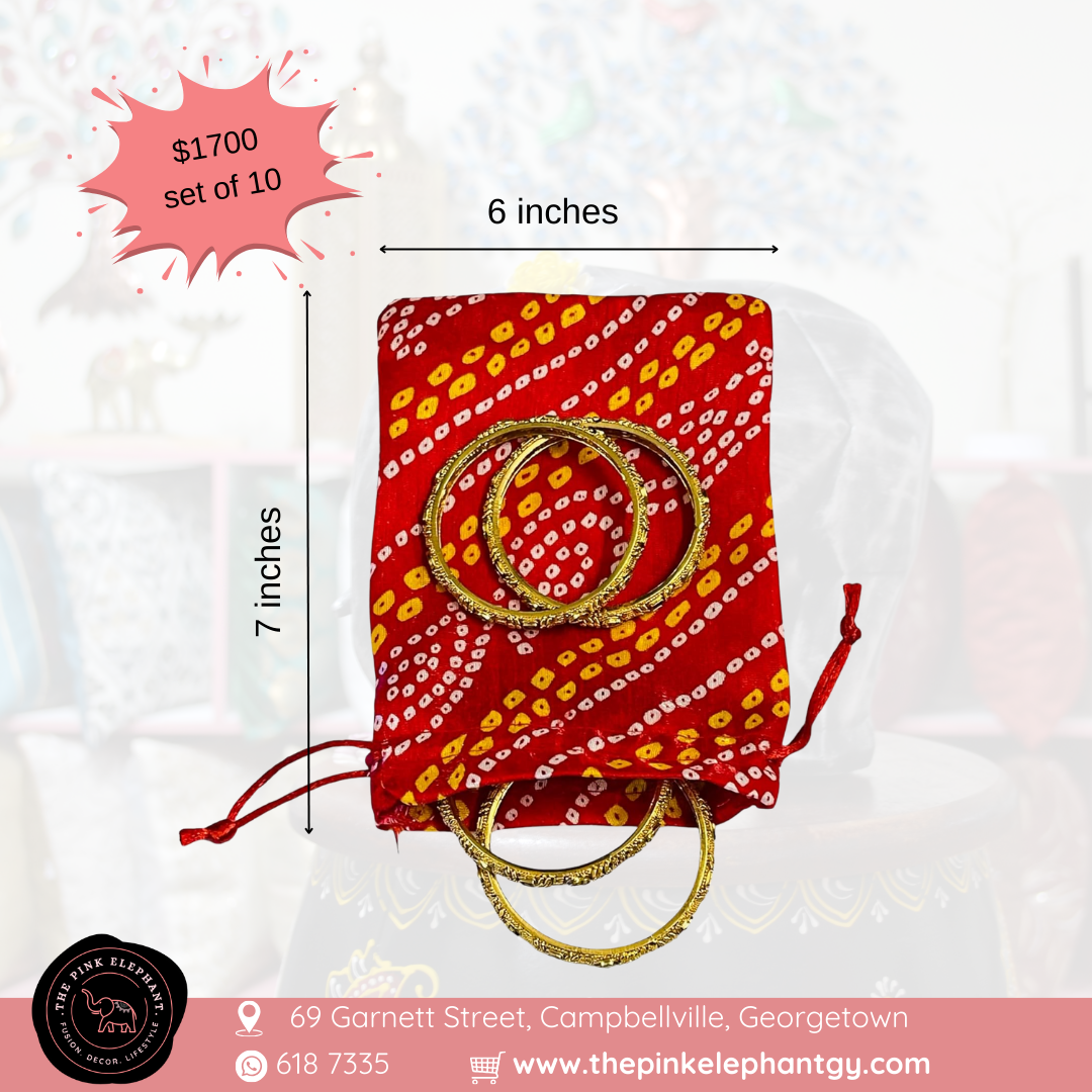 Multicolored Pattern Gift Bags (set of 10)