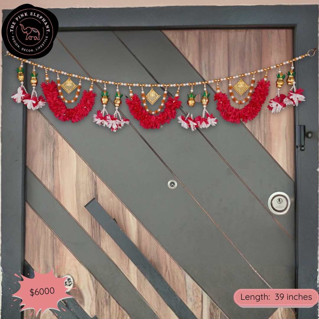 Red Festive Bloom Toran -5052