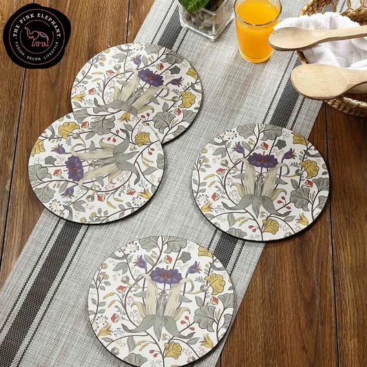 Round Floral Trivets