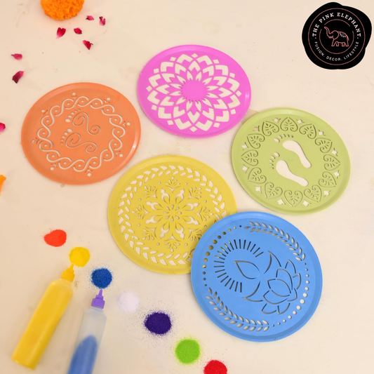 Small Round Rangoli Stencils
