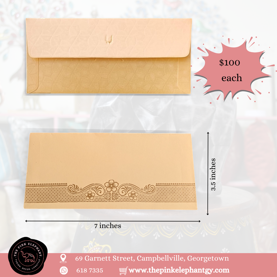 Simple Floral Embossed Envelope