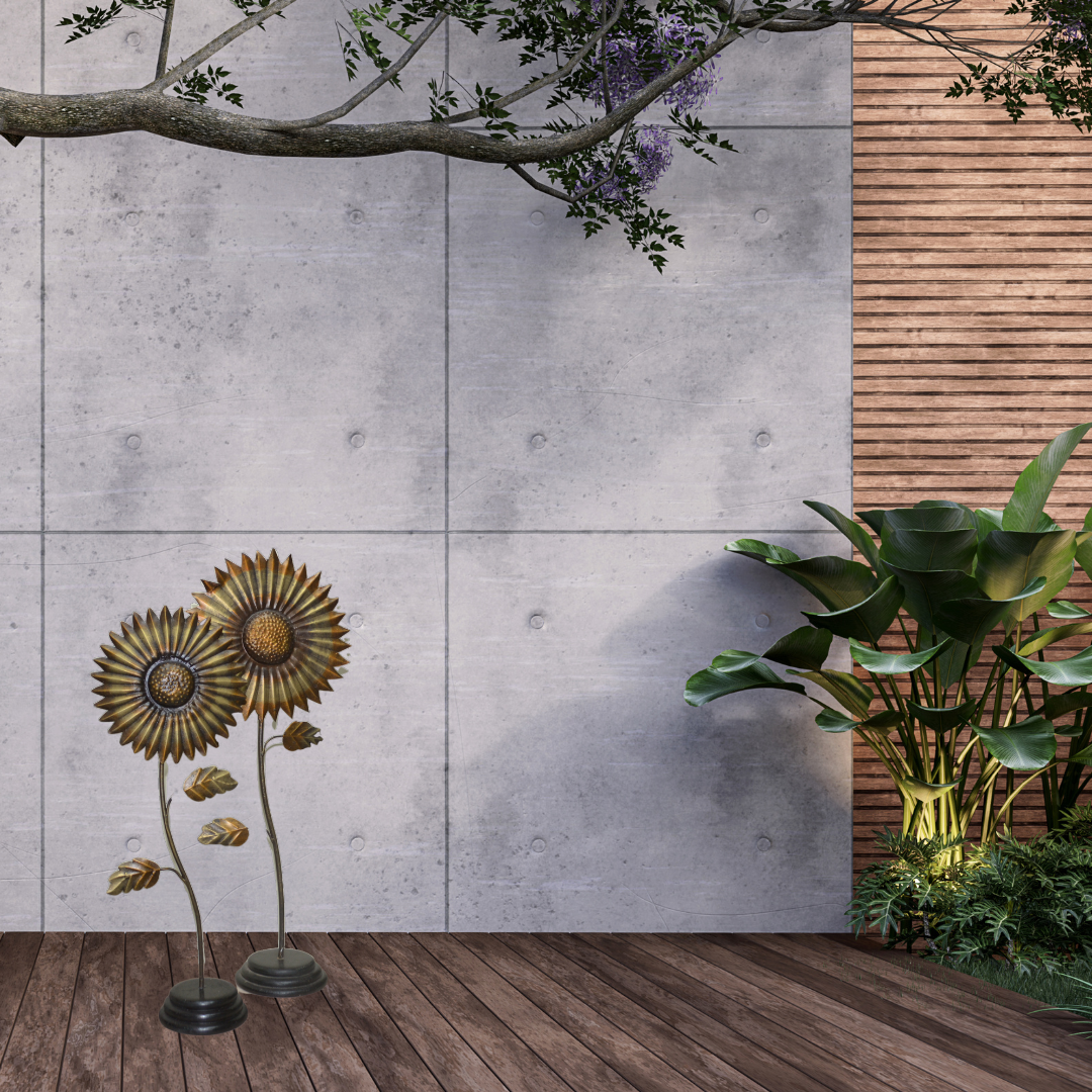Outdoor Sunflower Decor