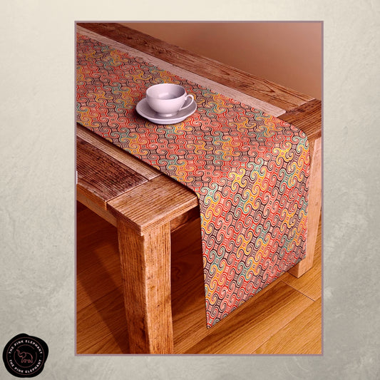 Mutlicolour Swirl Table Runner