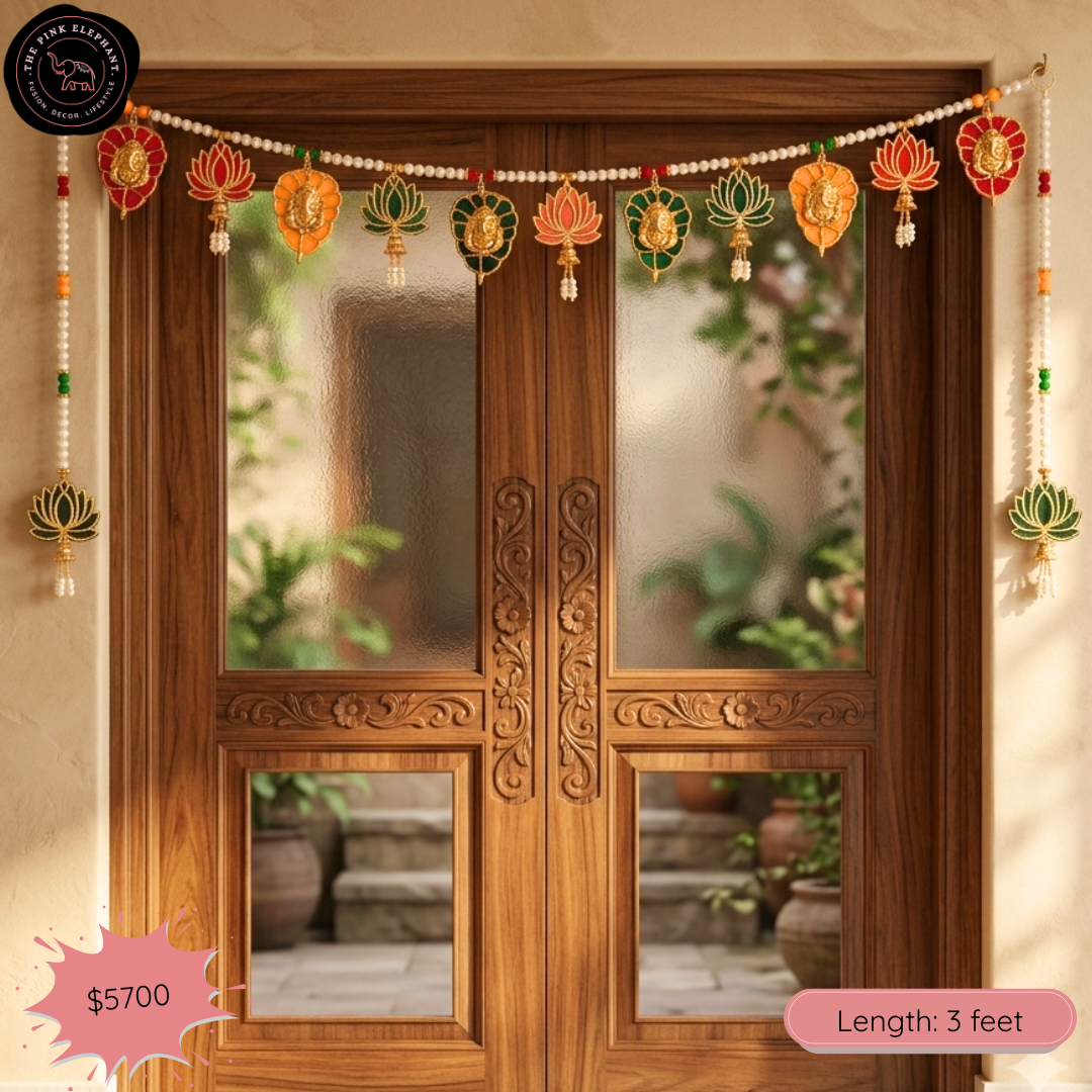 Vibrant Ganesh Leaf Toran - 2594