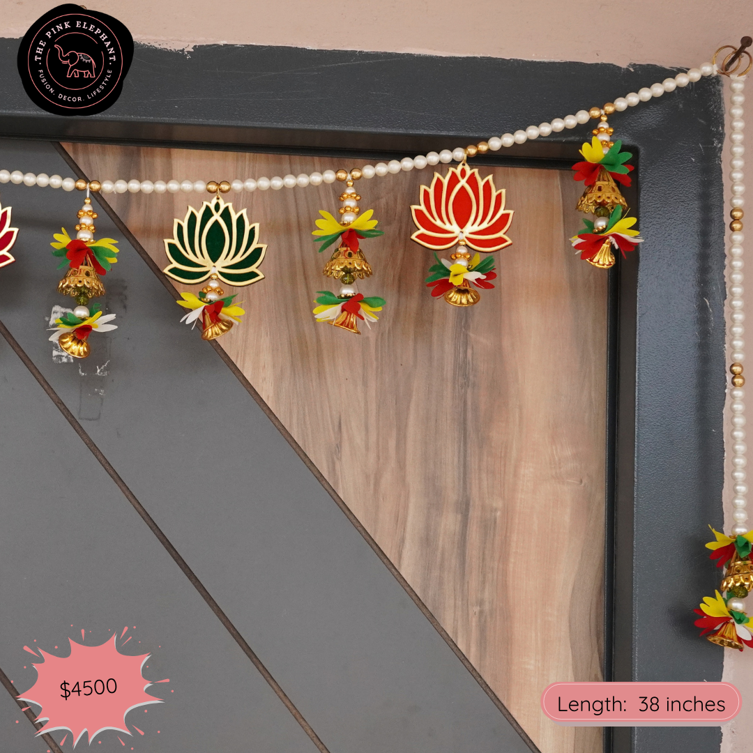 Vibrant Lotus Bell Toran - 249
