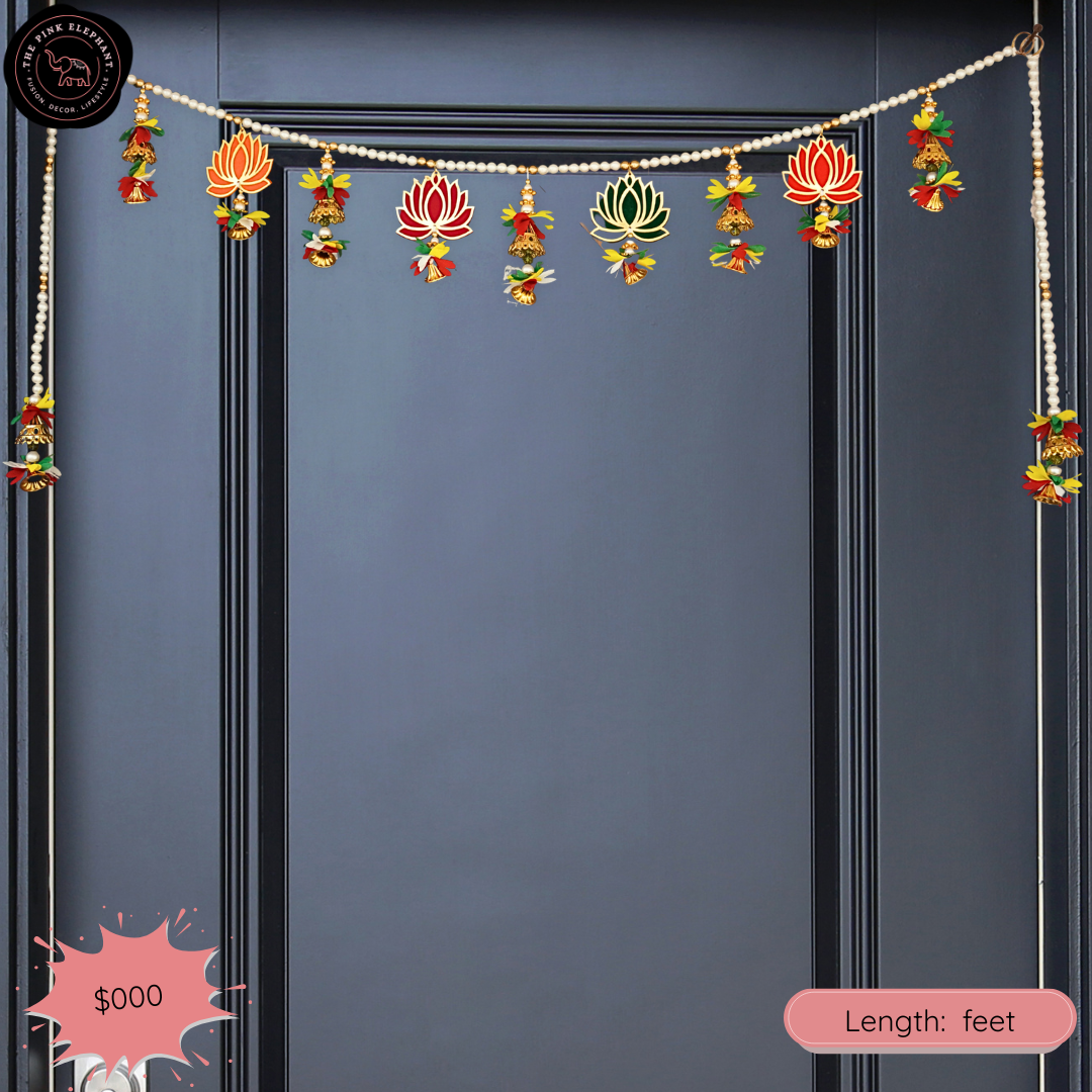 Vibrant Lotus Bell Toran - 249