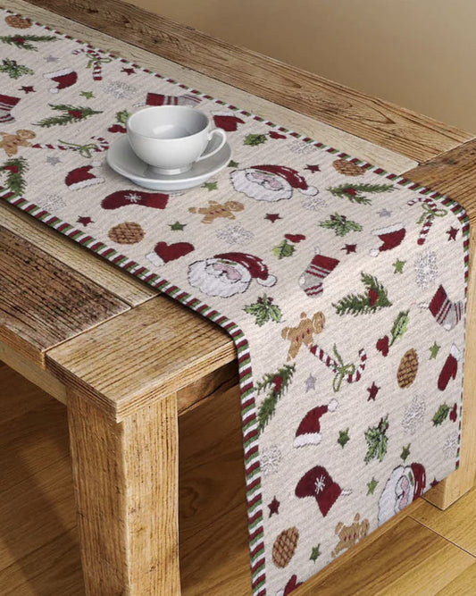 Santa Christmas Table Runner