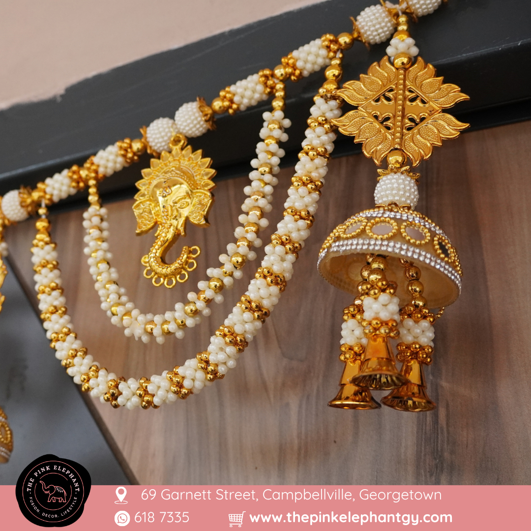 White Mogra with Ganesh Toran - 5055