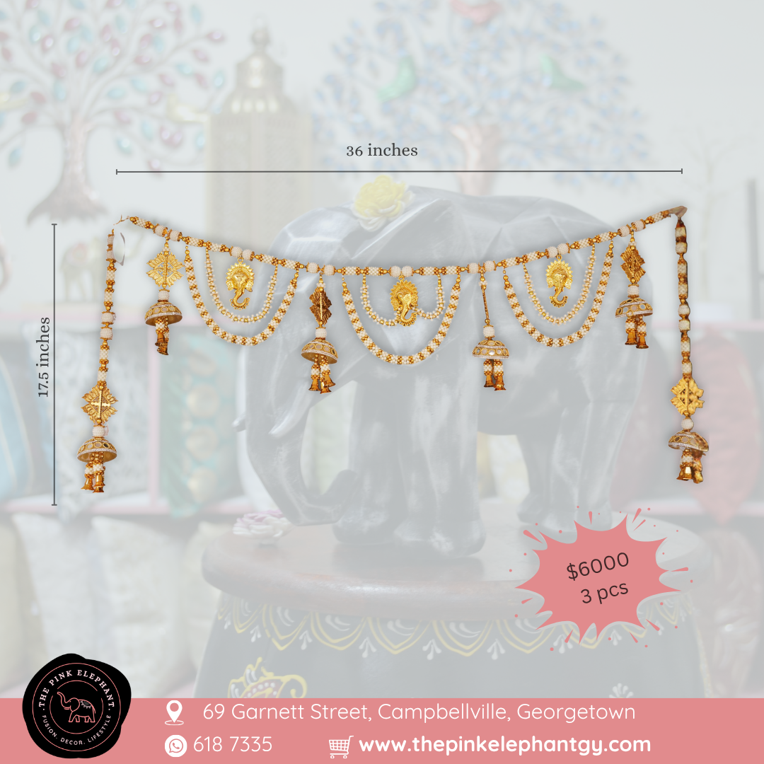 White Mogra with Ganesh Toran - 5055
