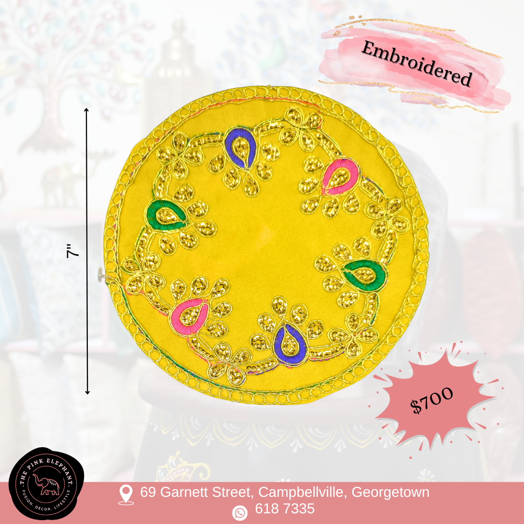 Yellow Round Altar Cloth