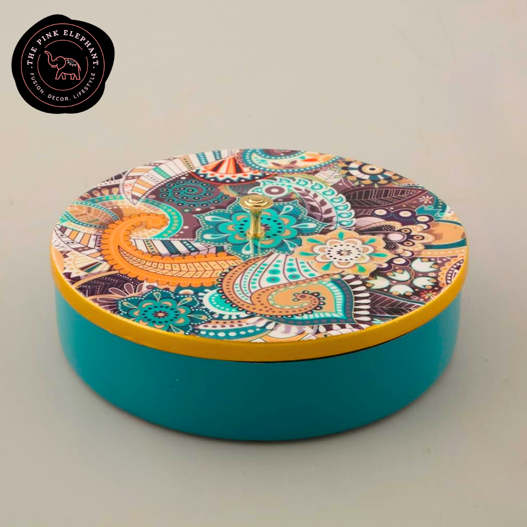 Teal Spice Box