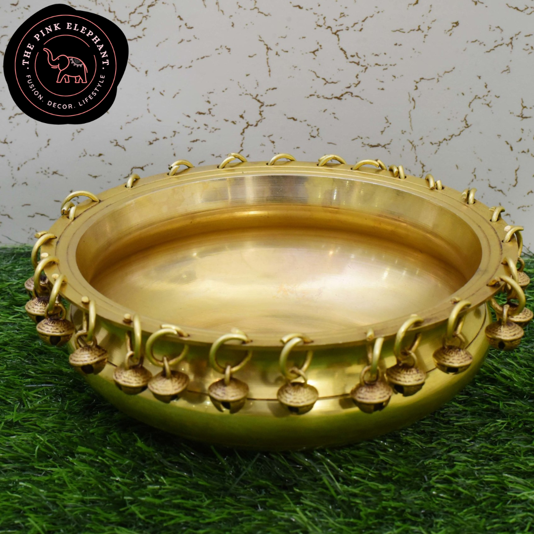 Brass Urli Bowl with Bells