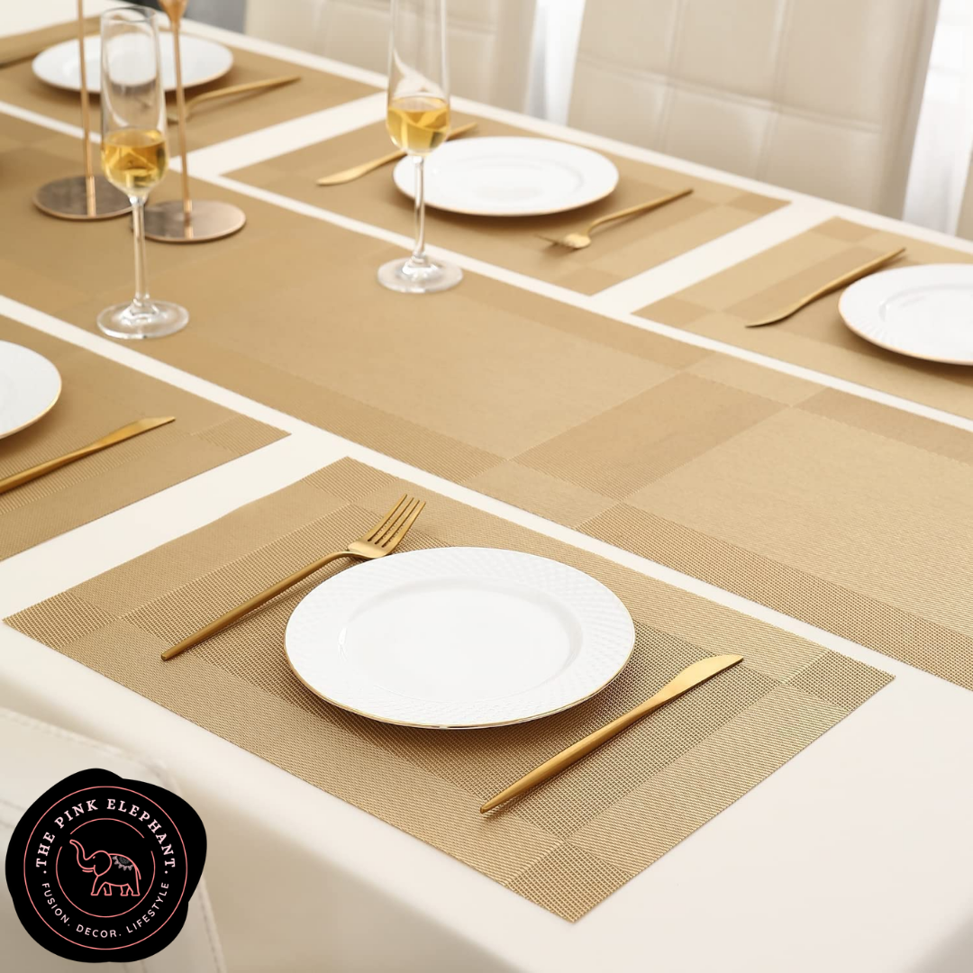 Gold Vinyl Placemat