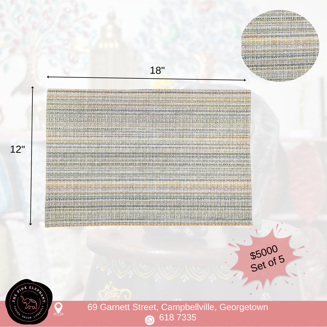 M-coloured Vinyl Placemat