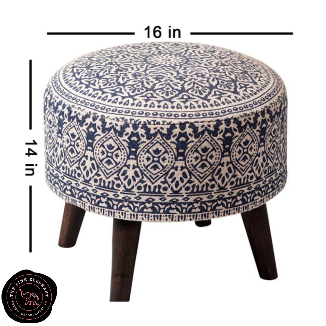 Mandala Cotton Ottoman