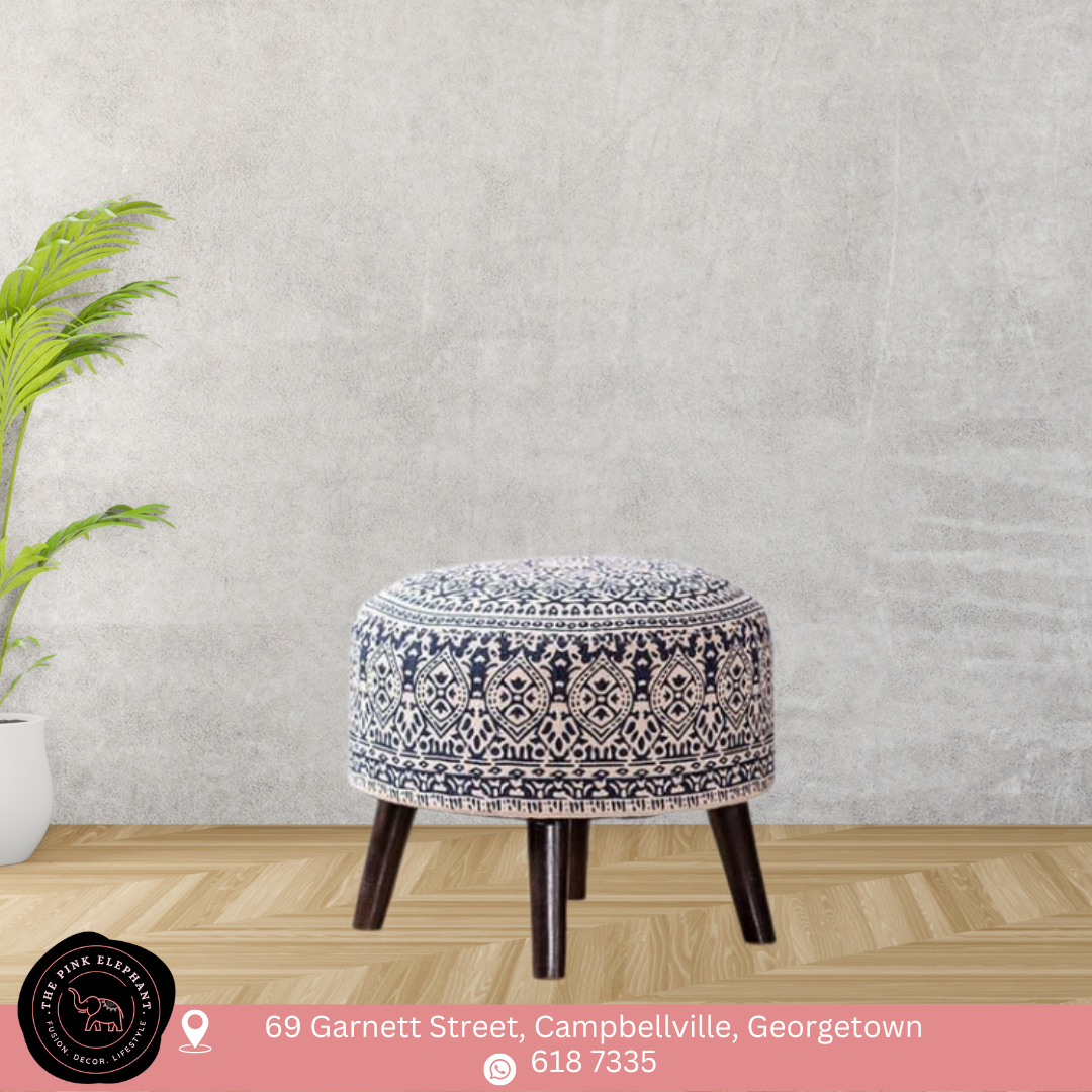 Mandala Cotton Ottoman