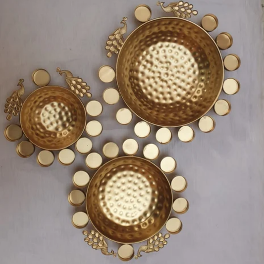 Peacock Tealight Urli