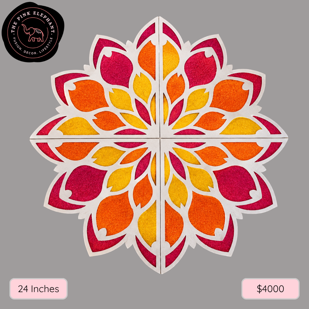 MDF Rangoli Stencil 24"