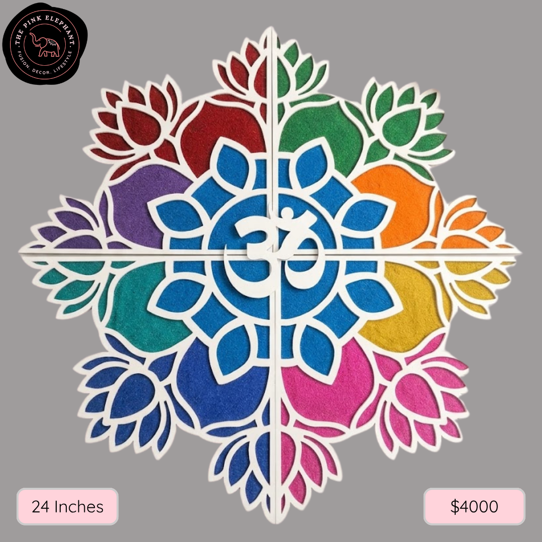 MDF Rangoli Stencil 24"